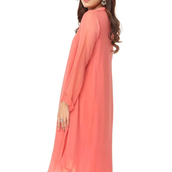 CHINYERE CORAL/peach blossom  TOP - Picture 3 of 3